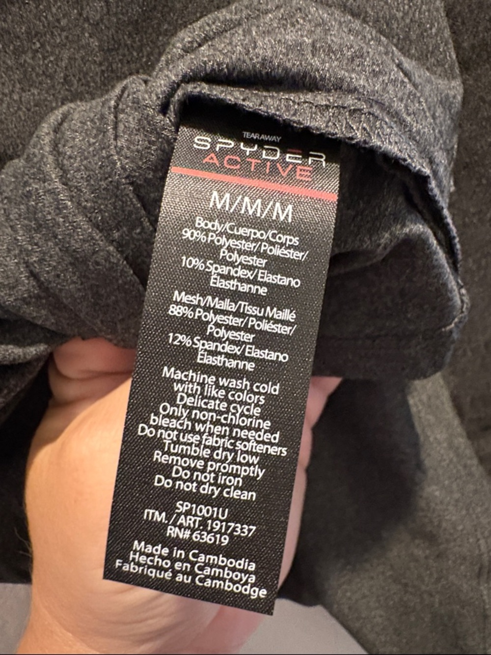 Spyder Women's Long Sleeve Active Top - Charcoal Gray - Picture 10 of 16